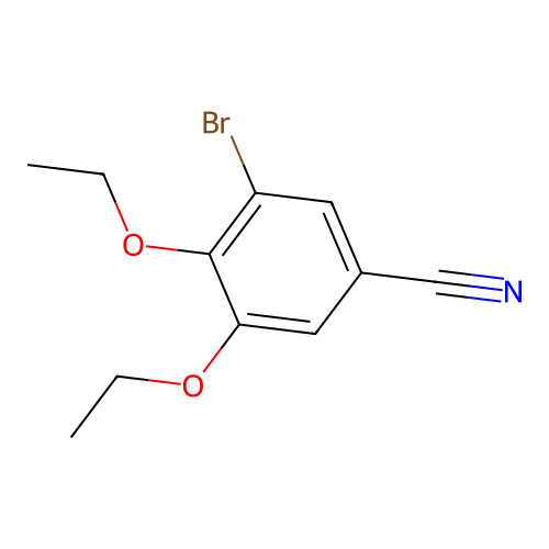 3-Bromo-4,5-diethoxybenzonitrile structure