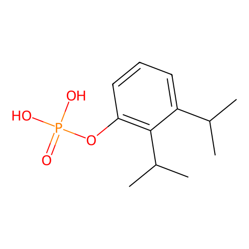 Diisopropylphenylphosphate structure