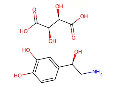 Norepinephrine Bitartrate structure