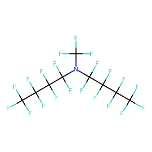 Perfluoro(dibutylmethylamine) structure