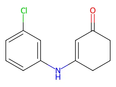 3-[(3-Chlorophenyl)amino]cyclohex-2-en-1-one structure