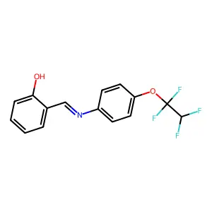 2-({[4-(1,1,2,2-Tetrafluoroethoxy)phenyl]imino}methyl)phenol structure