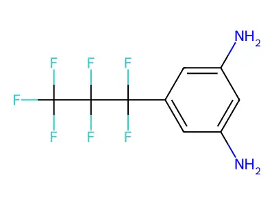5-(1,1,2,2,3,3,3-Heptafluoropropyl)-1,3-benzenediamine structure
