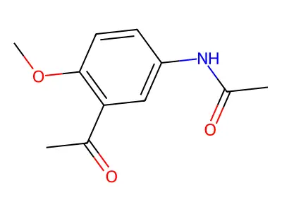 3-Acetyl-4-methoxyacetanilide structure
