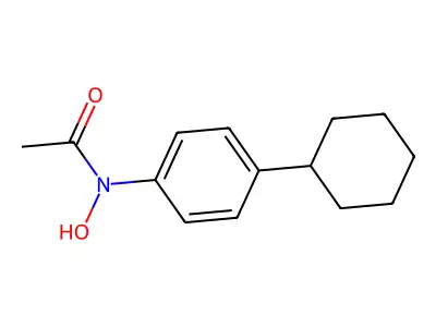 Acetamide, N-(4-cyclohexylphenyl)-N-hydroxy- structure