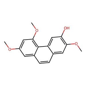 6-Hydroxy-2,4,7-trimethoxyphenanthrene structure