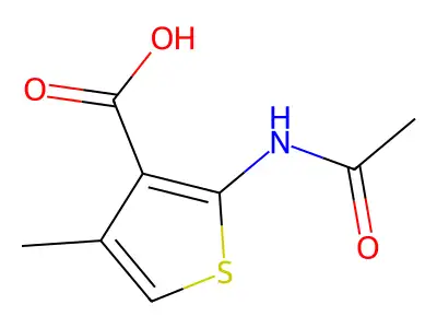 2-Acetamido-4-methylthiophene-3-carboxylic acid structure