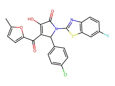C23H14ClFN2O4S structure