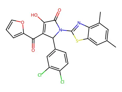 C24H16Cl2N2O4S structure