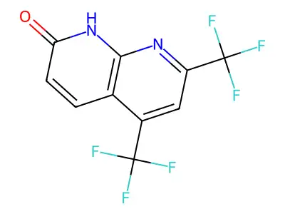 5,7-Bis(trifluoromethyl)-1,8-naphthyridin-2(1H)-one structure