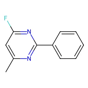 4-Fluoro-6-methyl-2-phenylpyrimidine structure