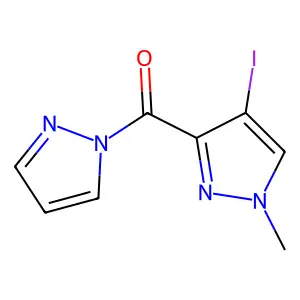 (4-Iodo-1-methylpyrazol-3-yl)-pyrazol-1-ylmethanone structure