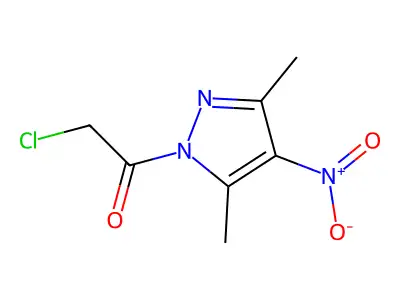 1-(chloroacetyl)-4-nitro-3,5-dimethyl-1H-pyrazole structure