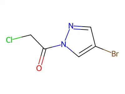 1-(4-Bromopyrazol-1-yl)-2-chloroethanone structure