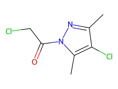 2-chloro-1-(4-chloro-3,5-dimethyl-1H-pyrazol-1-yl)ethanone structure