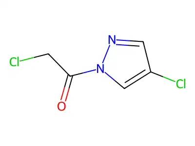 2-Chloro-1-(4-chloro-1H-pyrazol-1-yl)ethanone structure