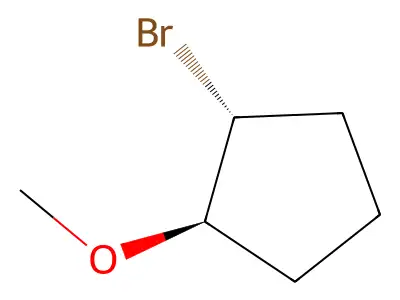 1-Bromo-2-methoxycyclopentane structure