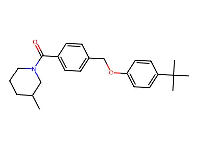 [4-[(4-Tert-butylphenoxy)methyl]phenyl]-(3-methylpiperidin-1-yl)methanone structure