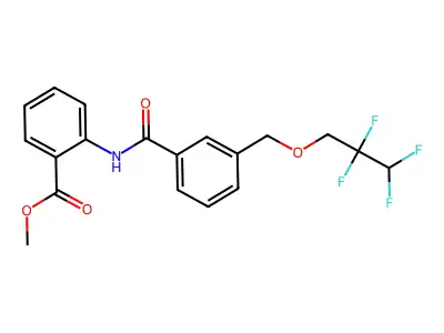 Methyl 2-({3-[(2,2,3,3-tetrafluoropropoxy)methyl]benzoyl}amino)benzoate structure
