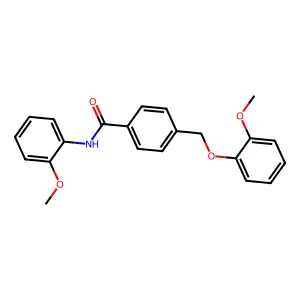4-[(2-methoxyphenoxy)methyl]-N-(2-methoxyphenyl)benzamide structure