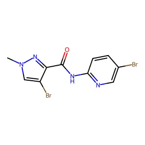 1H-Pyrazole-3-carboxamide, 4-bromo-N-(5-bromo-2-pyridinyl)-1-methyl- structure