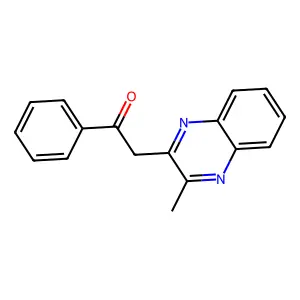 2-(3-Methylquinoxalin-2-yl)-1-phenylethanone structure