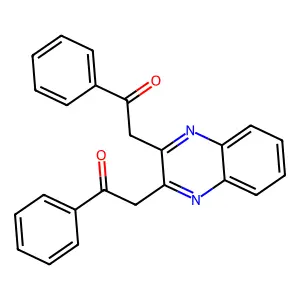 2,2'-(Quinoxaline-2,3-diyl)bis(1-phenylethan-1-one) structure