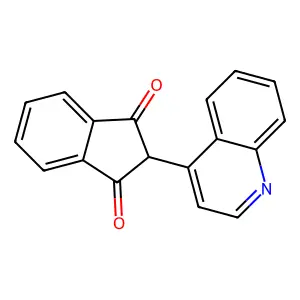 2-(4-quinolinyl)-1H-indene-1,3(2H)-dione structure