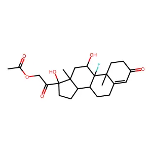氟氢可的松 structure