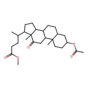 12-Ketolithocholic acid acetate, methyl ester structure