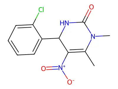 6-(2-Chlorophenyl)-3,4-dimethyl-5-nitro-1,6-dihydropyrimidin-2-one structure