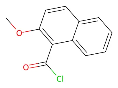 2-Methoxynaphthalene-1-carbonyl chloride structure