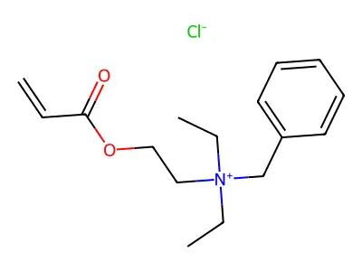 Benzyldiethyl(2-((1-oxoallyl)oxy)ethyl)ammonium chloride structure