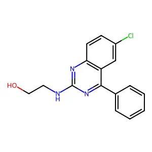 2-[(6-Chloro-4-phenylquinazolin-2-yl)amino]ethanol structure