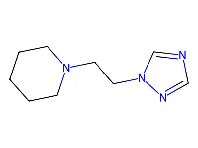1H-1,2,4-Triazole, 1-(2-piperidinoethyl)- structure