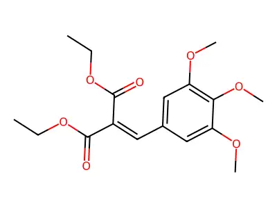 Diethyl [(3,4,5-trimethoxyphenyl)methylidene]propanedioate structure