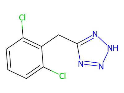 5-[(2,6-dichlorophenyl)methyl]-1H-1,2,3,4-tetrazole structure