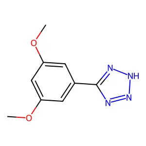 5-(3,5-dimethoxyphenyl)-2H-tetrazole structure