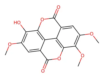 3,3',4-Tri-O-methylellagic acid structure