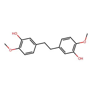 Phenol, 3,3'-(1,2-ethanediyl)bis[6-methoxy- structure