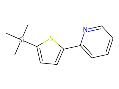 Pyridine, 2-[5-(trimethylsilyl)-2-thienyl]- structure
