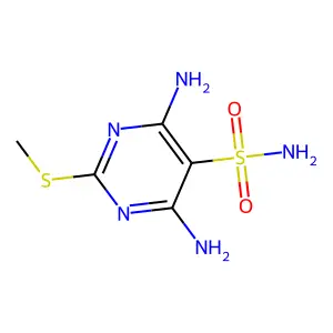 4,6-二氨基-2-甲硫基嘧啶-5-磺酰胺 structure