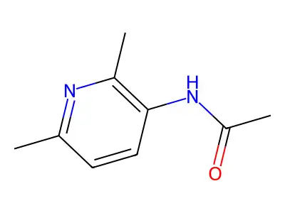 N-(2,6-dimethyl-3-pyridinyl)acetamide structure