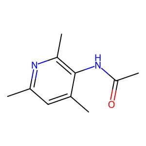 N-(2,4,6-Trimethyl-3-pyridyl)acetamide structure