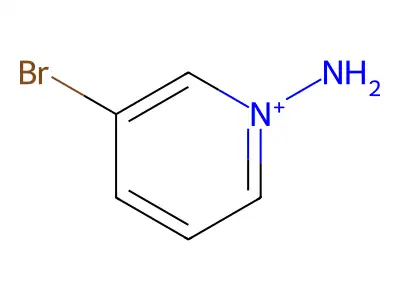1-Amino-3-bromopyridin-1-ium structure