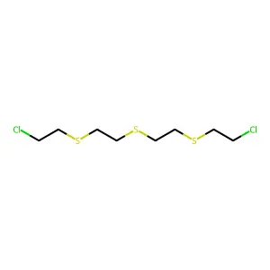 1,1'-Thiobis(2-((2-chloroethyl)thio)ethane) structure