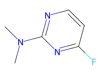 4-fluoro-N,N-dimethylpyrimidin-2-amine structure