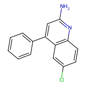 6-氯-4-苯基喹啉-2-胺 structure