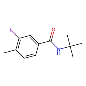 N-(tert-butyl)-3-iodo-4-methylbenzamide structure
