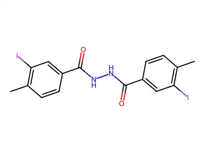 3-iodo-N'-(3-iodo-4-methylbenzoyl)-4-methylbenzohydrazide structure